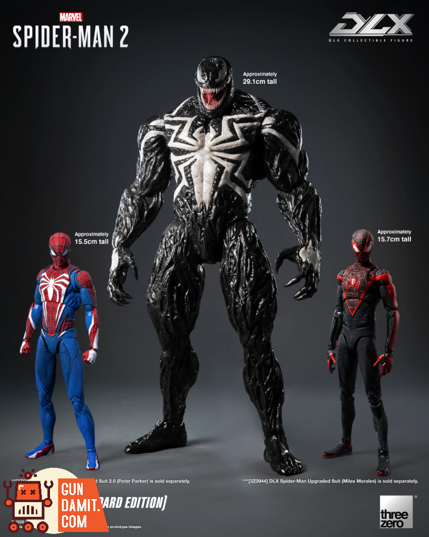 Threezero 3Z0967 Marvel's Spider-Man 2 DLX Venom Standard Version
