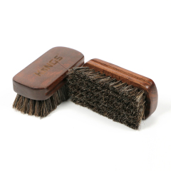 Small wooden horse hair brush T-637