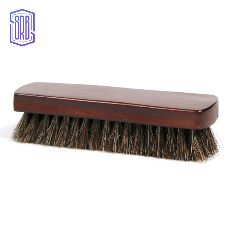 Wooden horse hair brush