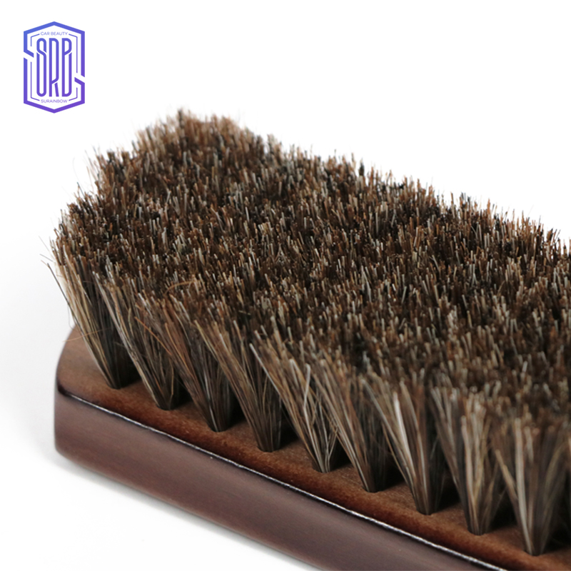 Wooden horse hair brush