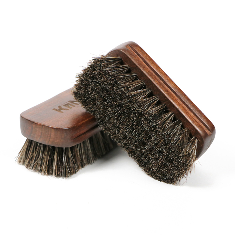 Small wooden horse hair brush T-637