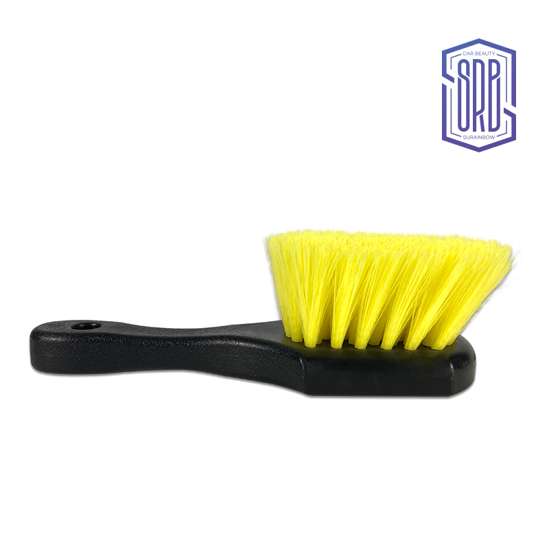 Car cleaning tool Yellow tire Brush