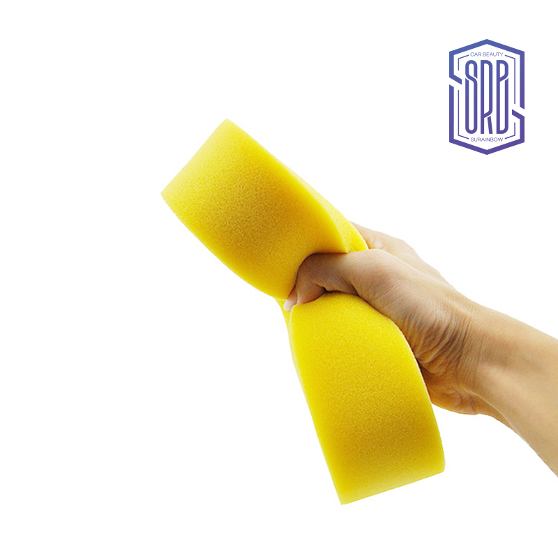 Hot selling microfiber cleaning mesh sponge 2 sided car washing sponge