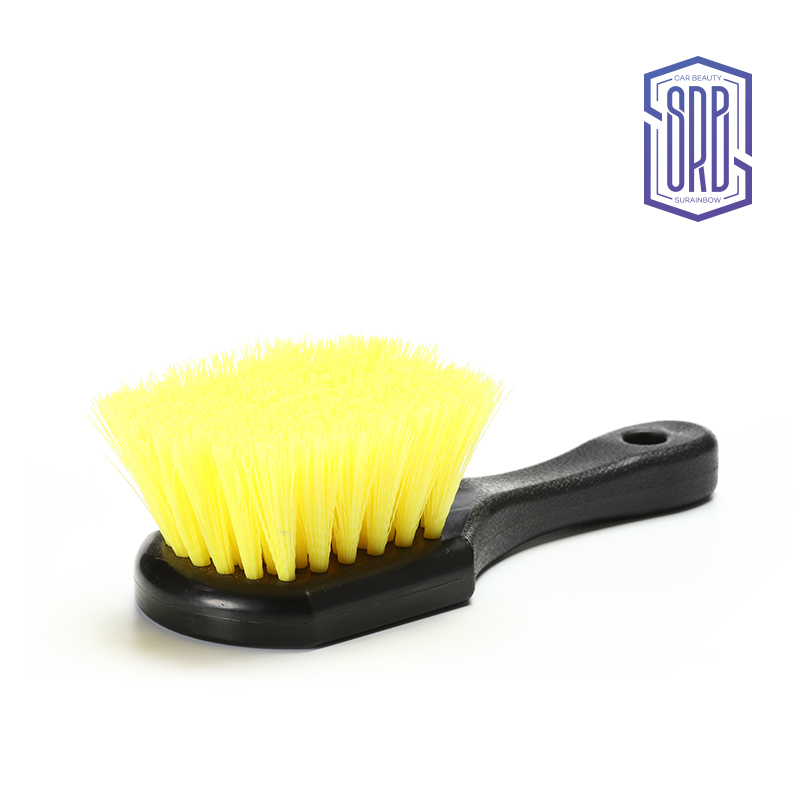 Car cleaning tool Yellow tire Brush