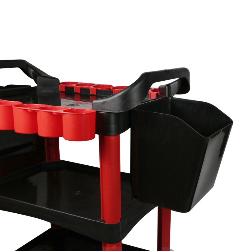 Multi-purpose three-story tool trolley T-664