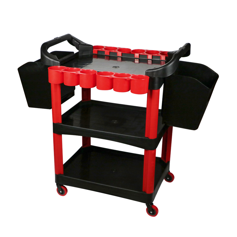 Multi-purpose three-story tool trolley T-664