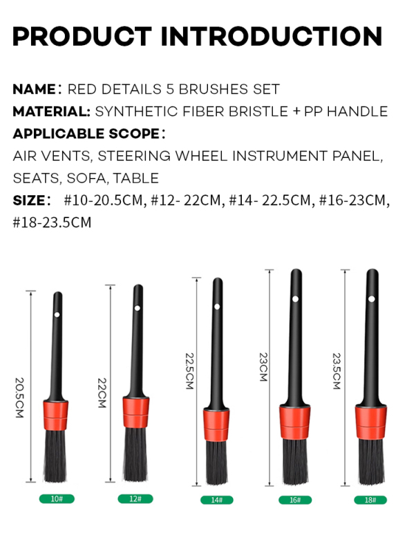 OEM detailing brushes kit