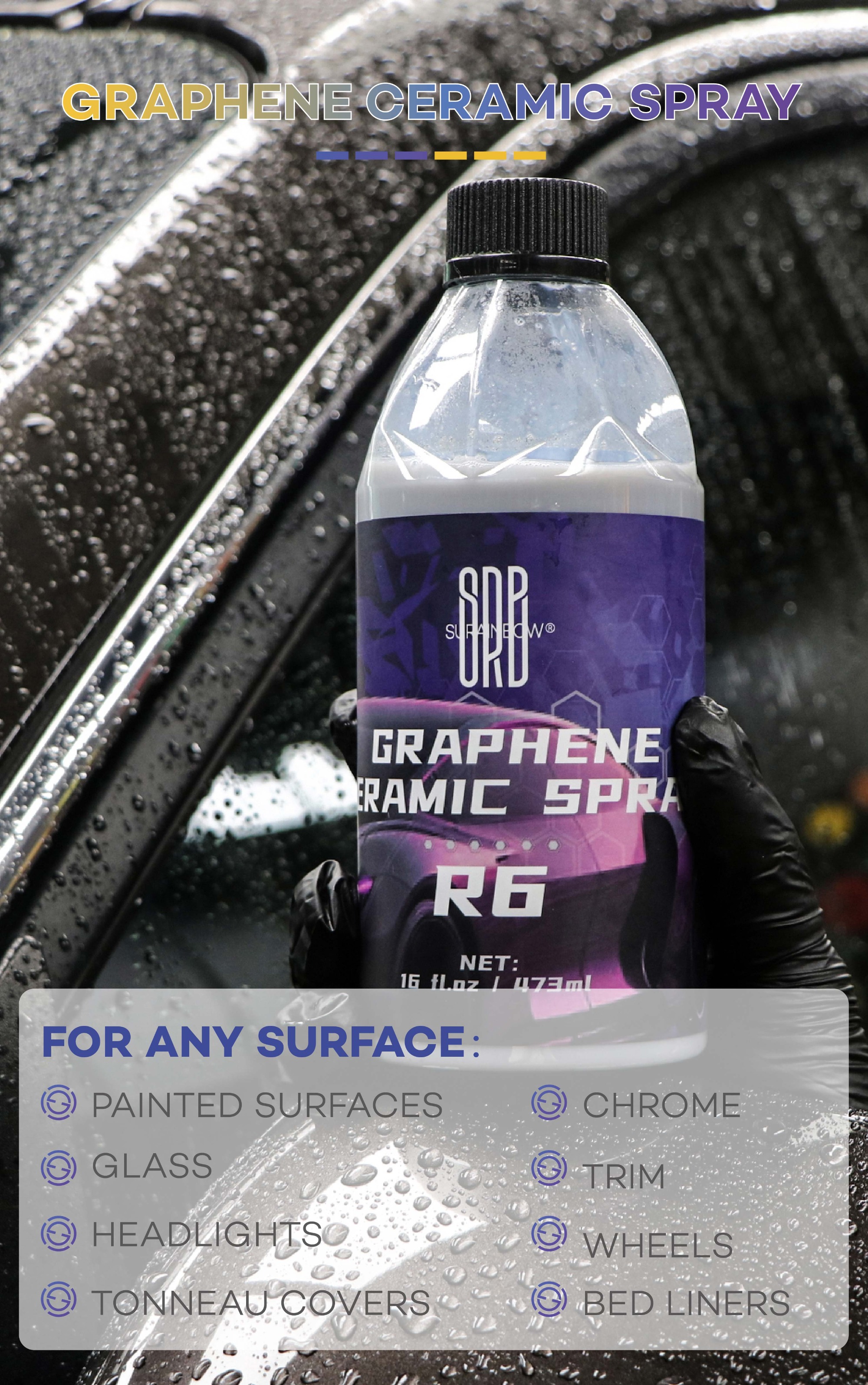 Ceramic Spray Coating Graphene Detail Spray R6
