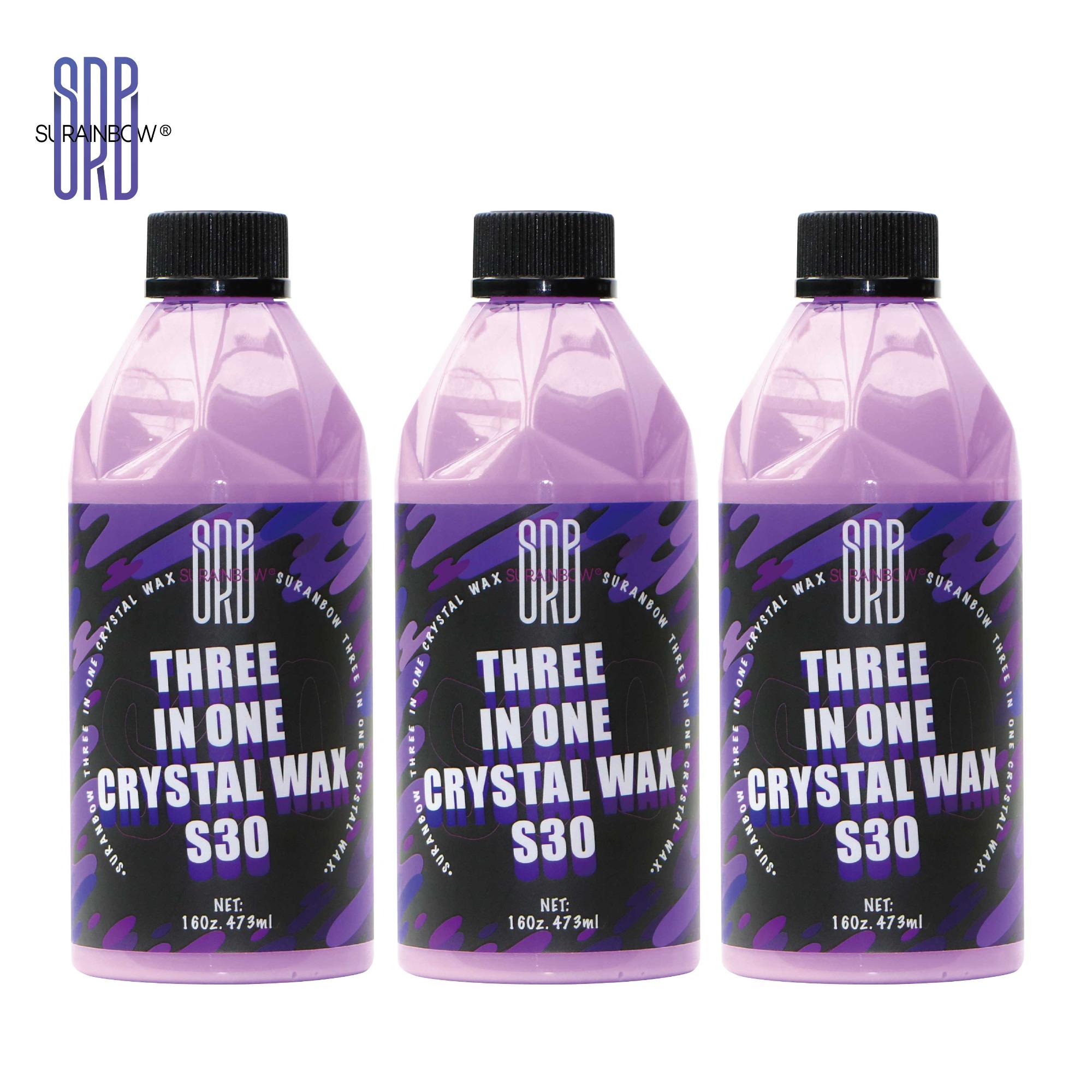 Three in one crystal wax