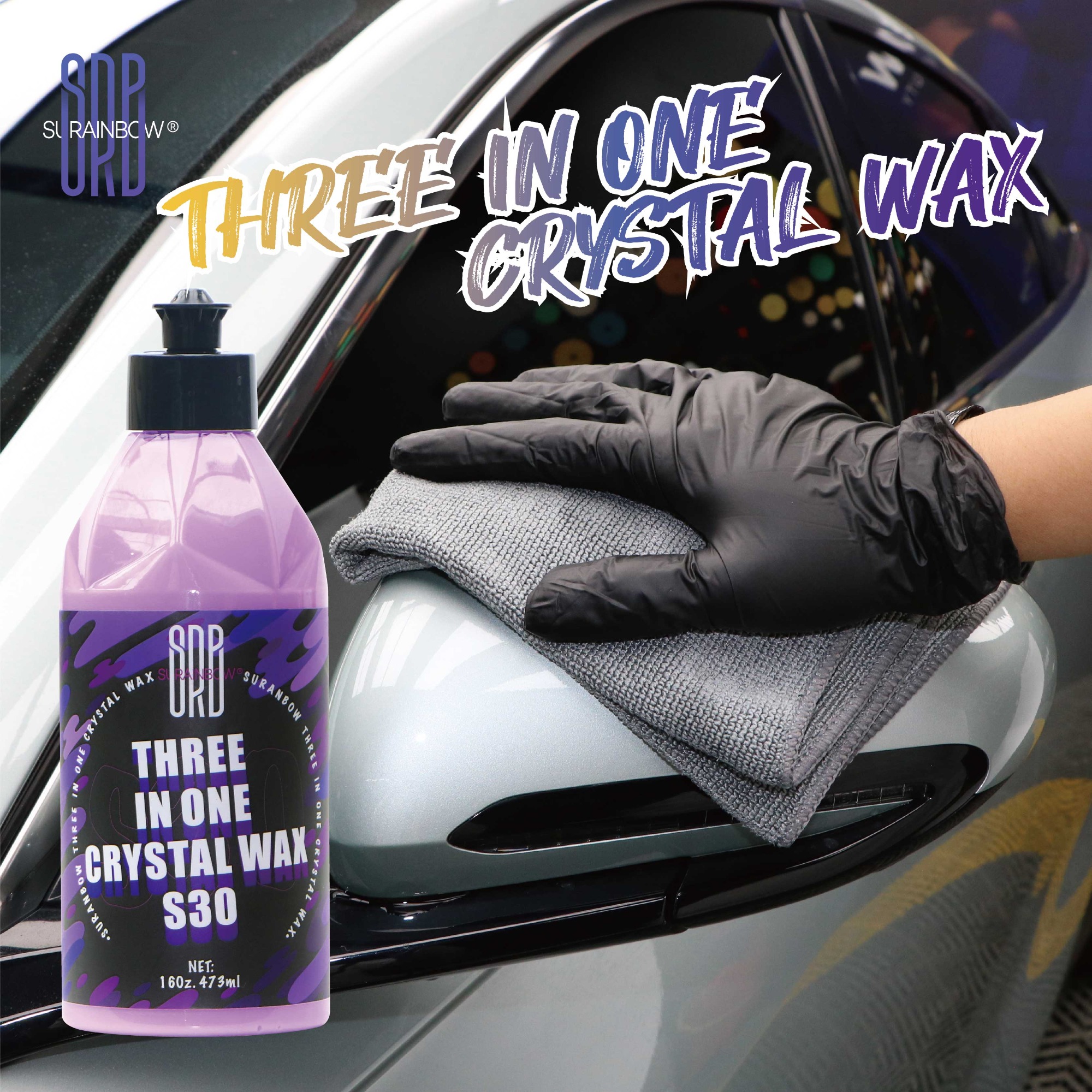 Three in one crystal wax
