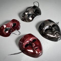 8006 Carbon Fiber Makeup Party Masks, Halloween Masks