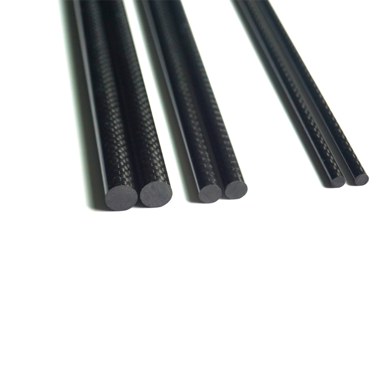 Carbon Fiber Round Rods with Custom Size for Wholesale