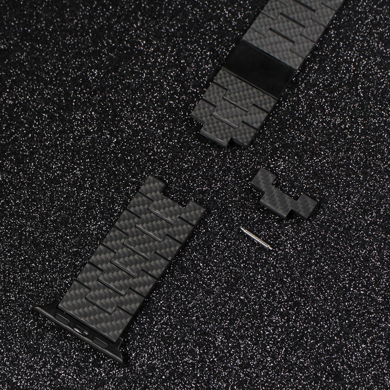 Carbon Fiber Apple Watch Bracelet Tech Style Band for iWatch7/6/5/4/3/SE
