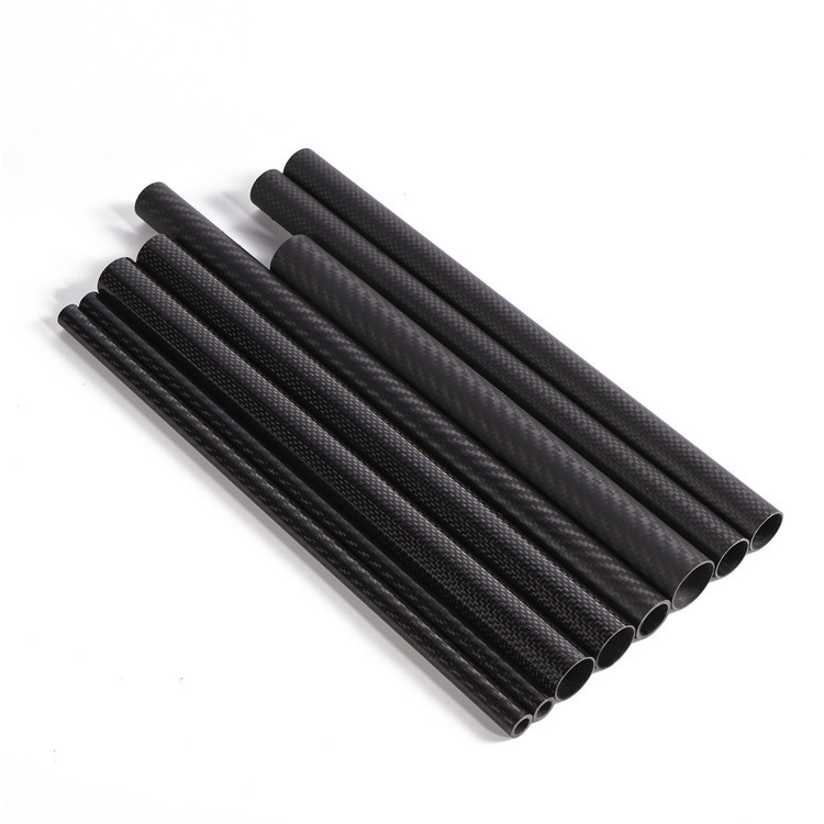 Round Carbon Fiber Roll Wrapping Tubes for Wholesale | with custom size available