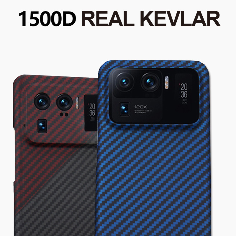 XiaoMi Kevlar Fiber Phone Cases for Models K40/K50, 10/10pro, 11/11pro/11Ultra,12/12Pro/12Ultra