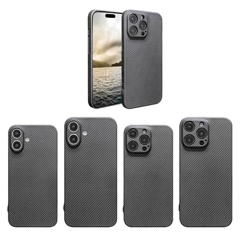 Kevlar Fiber Mobile Phone Cases for iPhone 16 Series