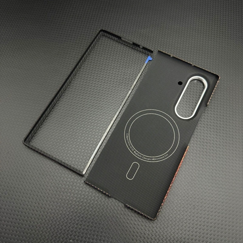 Kevlar aramid fiber mobile phone case for Samsung Z fold 7