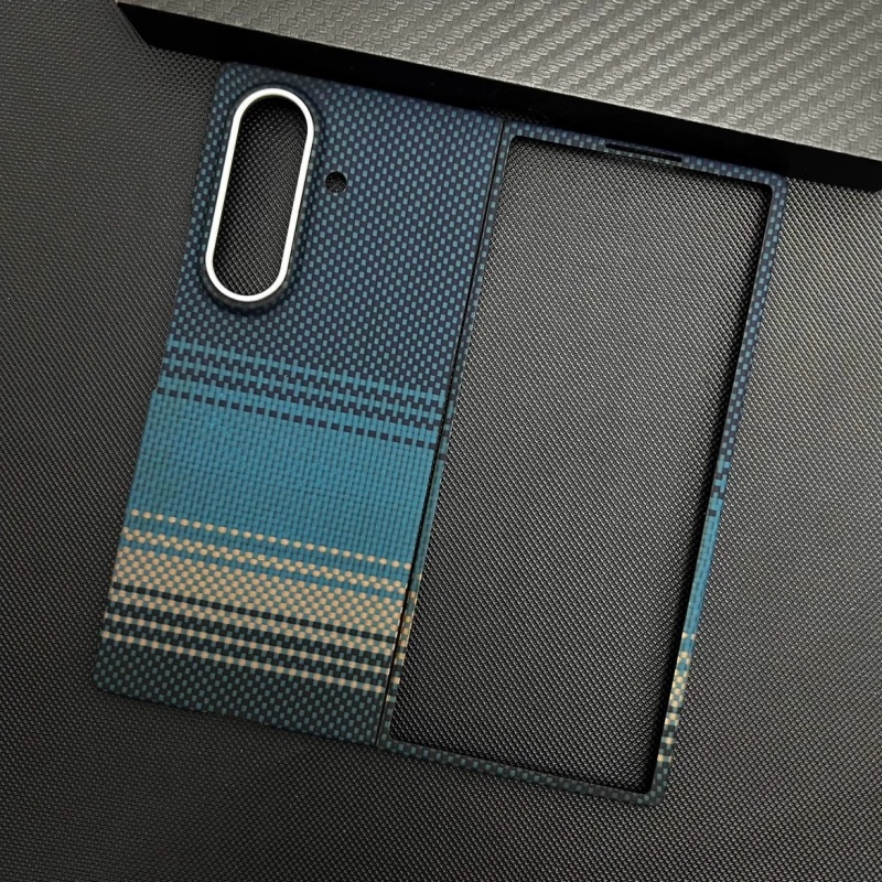 Kevlar aramid fiber mobile phone case for Samsung Z fold 7
