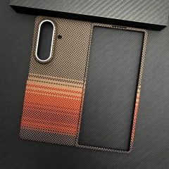 Kevlar aramid fiber mobile phone case for Samsung Z fold 7