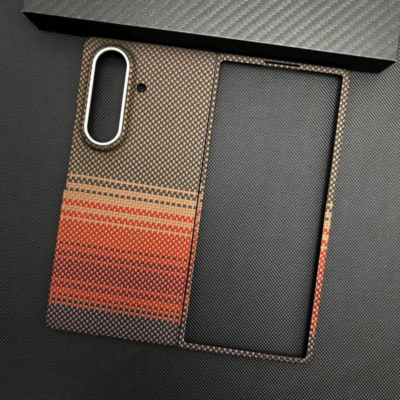 Kevlar aramid fiber mobile phone case for Samsung Z fold 7