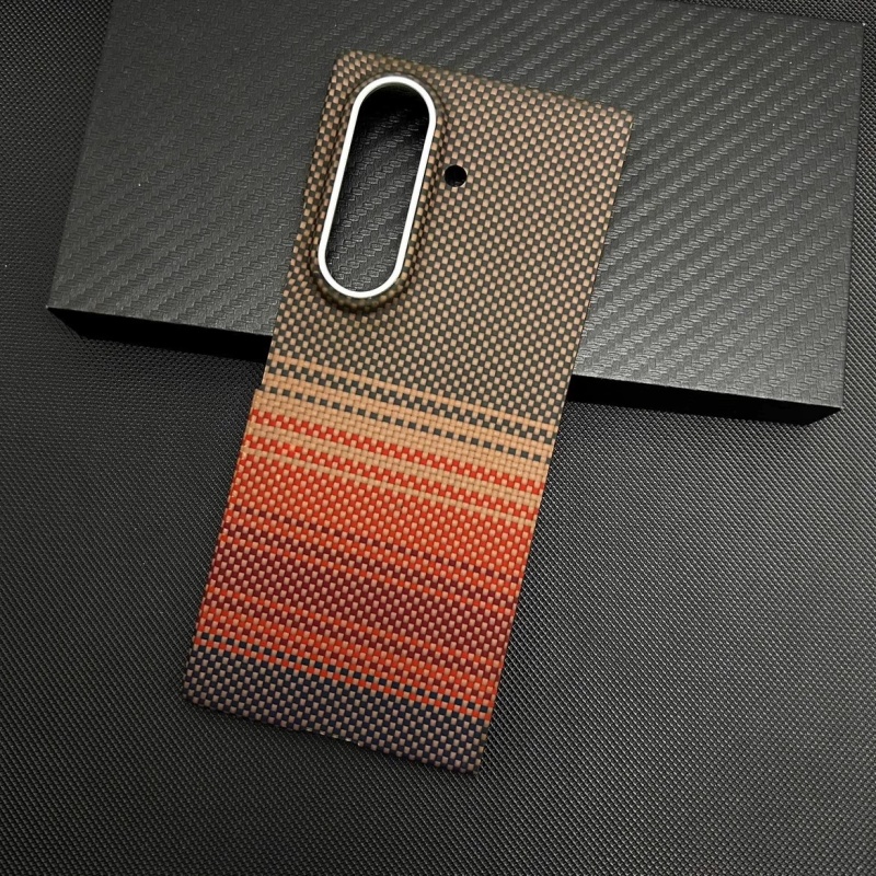 Kevlar aramid fiber mobile phone case for Samsung Z fold 7