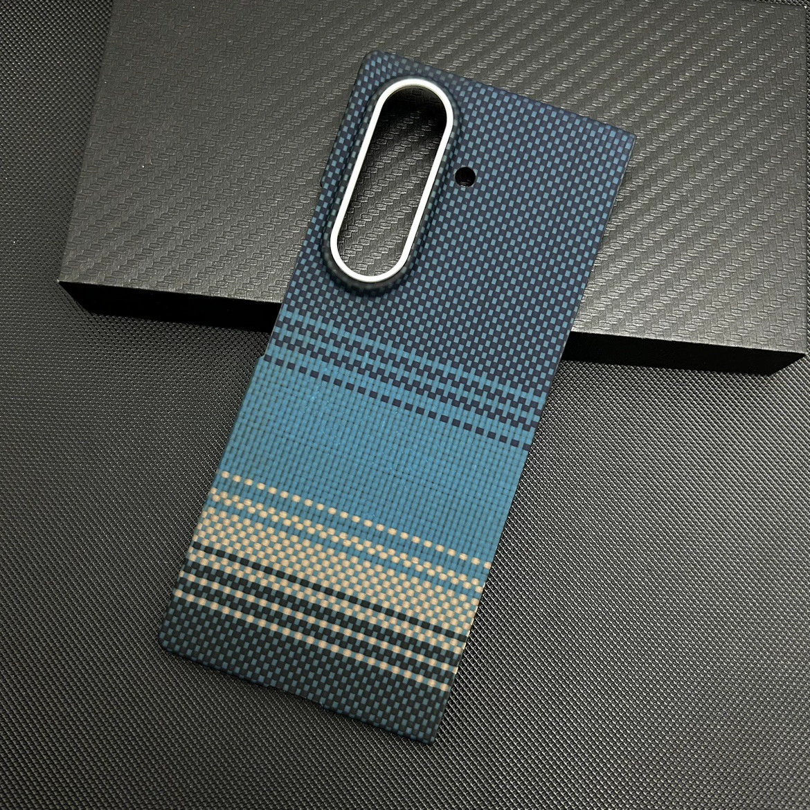 Kevlar aramid fiber mobile phone case for Samsung Z fold 7