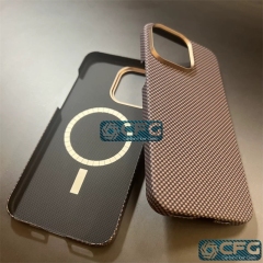 Minimalist Colorized Kevlar Aramid Fiber Mobile Phone Cases for iPhone 12~17 Series, with Deep Customization Service