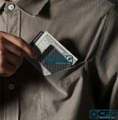 Colorized Forged Carbon Fiber Money Clip, Wholesale Only