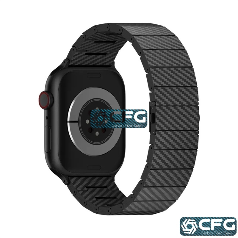 Carbon Fiber Watchband for Apple Watch S7/8/9/10/SE, Ultra Ultra 2