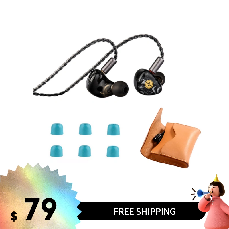 TINHIFI T3 PLUS 3D Printed HIFI In-Ear Earphones with Hand-Painted