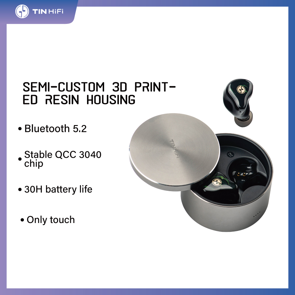 TINHIFI Tinbuds3 True Wireless Bluetooth Headset HiFi Class Qualcomm 3040 Bluetooth 5.2 Universal Low Delay Gaming Sports Headset