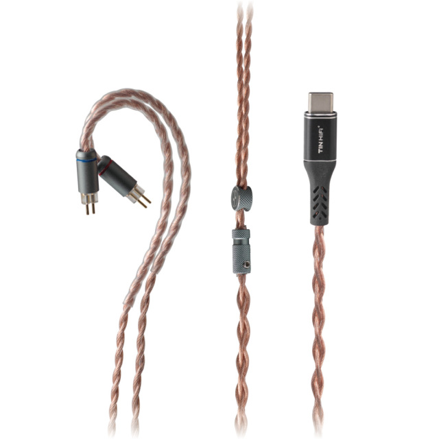 TINHiFi TC01 USB Type-C Single Crystal Copper IEM Cable