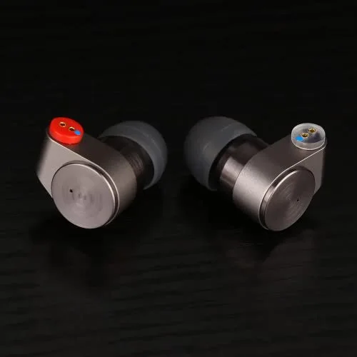 TINHIFI T2 Earphone Dual Dynamic Earbuds Strong Rhythm Metal Earphones Silver Interchangeable Cable