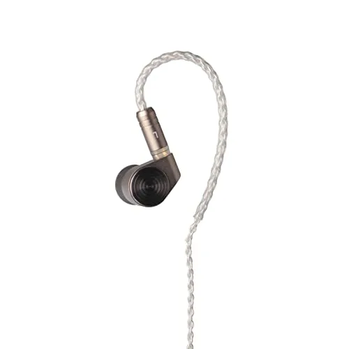 TINHIFI T2 Earphone Dual Dynamic Earbuds Strong Rhythm Metal Earphones Silver Interchangeable Cable