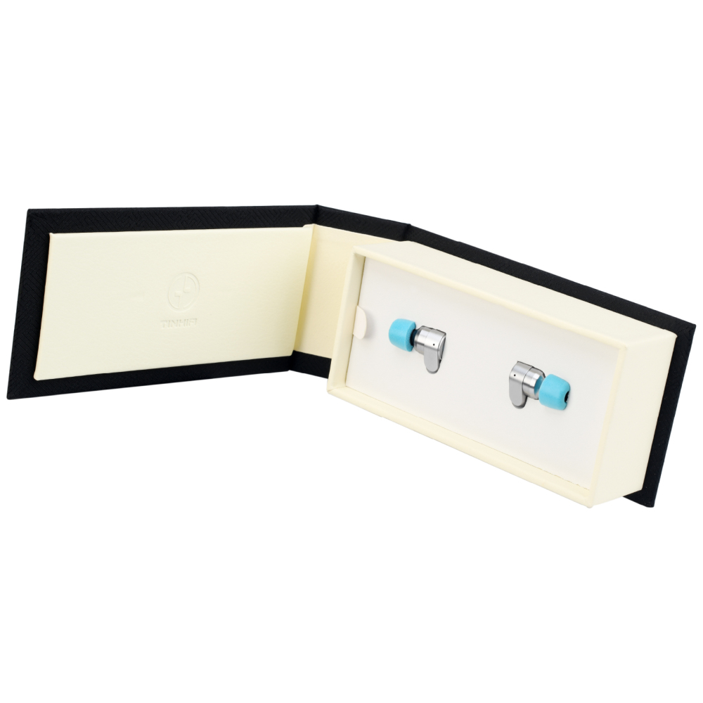 TINHIFI T2 DLC Dual Dynamic Driver Metal IEM Earphones – CNC Precision Silver In-Ear Headphones with Interchangeable MMCX Cable, Powerful Rhythm Bass, HiFi Wired Earbuds for Music & Gaming | $49