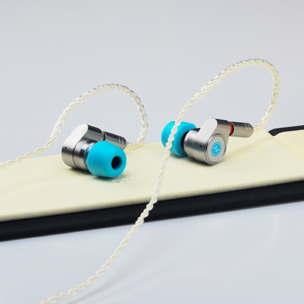 TINHIFI T2 DLC Dual Dynamic Driver Metal IEM Earphones – CNC Precision Silver In-Ear Headphones with Interchangeable MMCX Cable, Powerful Rhythm Bass, HiFi Wired Earbuds for Music & Gaming | $49