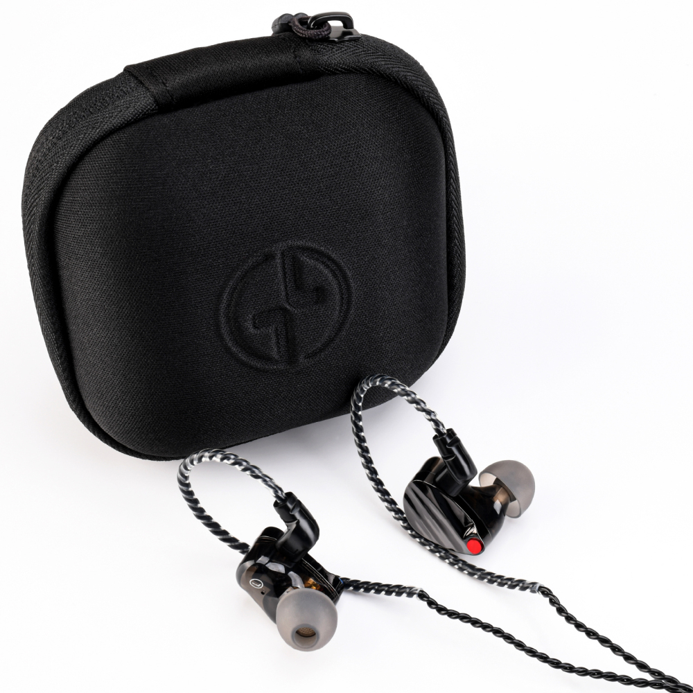 TINHIFI HUO Hybrid In Ear Monitor Earphones, 10mm Dual-Magnet Dynamic Driver + Balanced Armature, Metal Faceplate, Detachable QDC 2-Pin Cable, with Carrying Case
