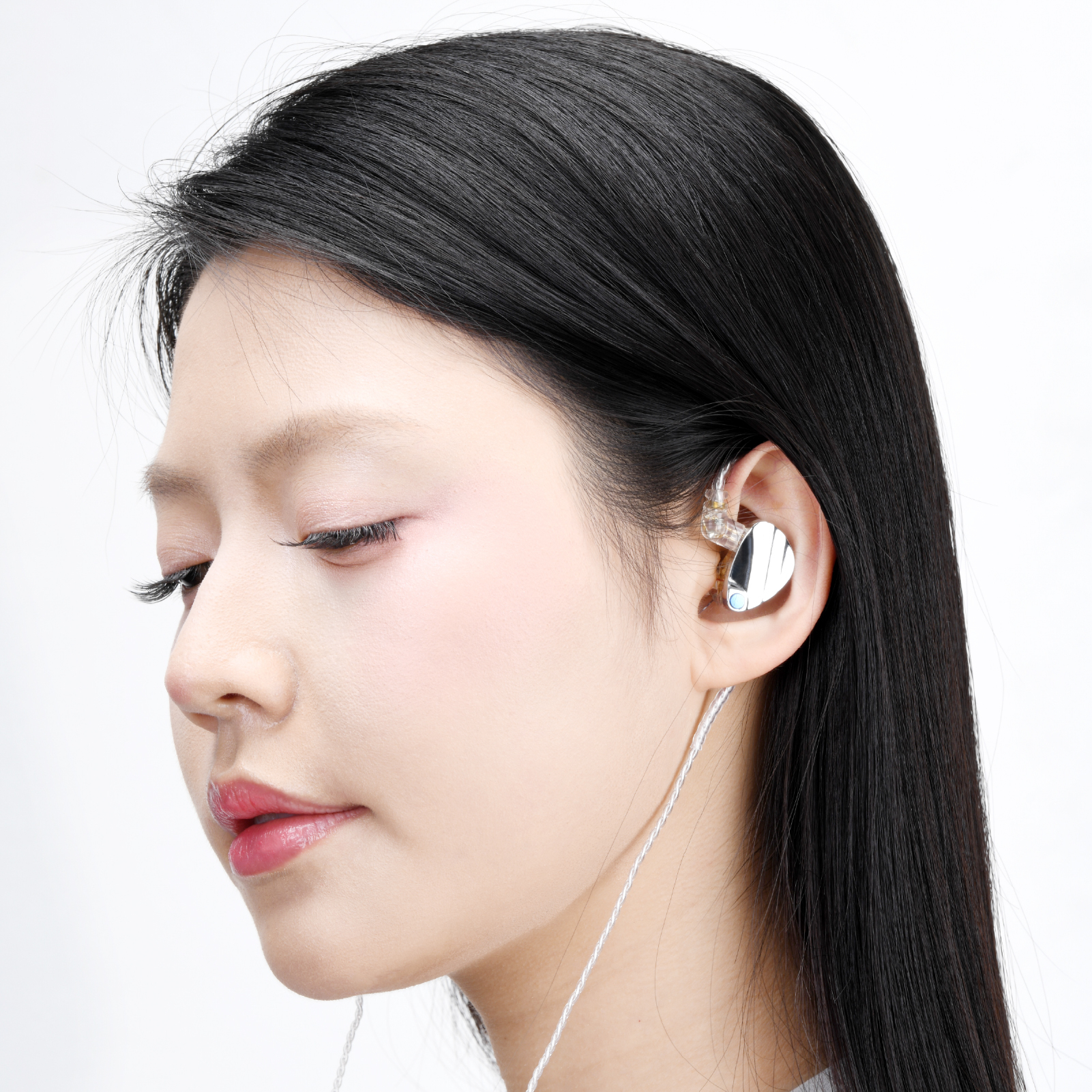 TINHIFI HUO Hybrid In Ear Monitor Earphones, 10mm Dual-Magnet Dynamic Driver + Balanced Armature, Metal Faceplate, Detachable QDC 2-Pin Cable, with Carrying Case