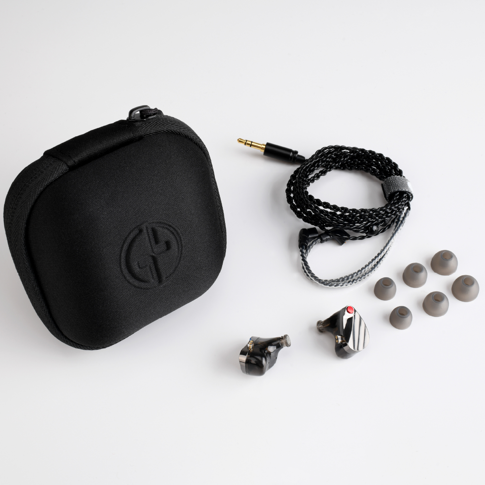 TINHIFI HUO Hybrid In Ear Monitor Earphones, 10mm Dual-Magnet Dynamic Driver + Balanced Armature, Metal Faceplate, Detachable QDC 2-Pin Cable, with Carrying Case