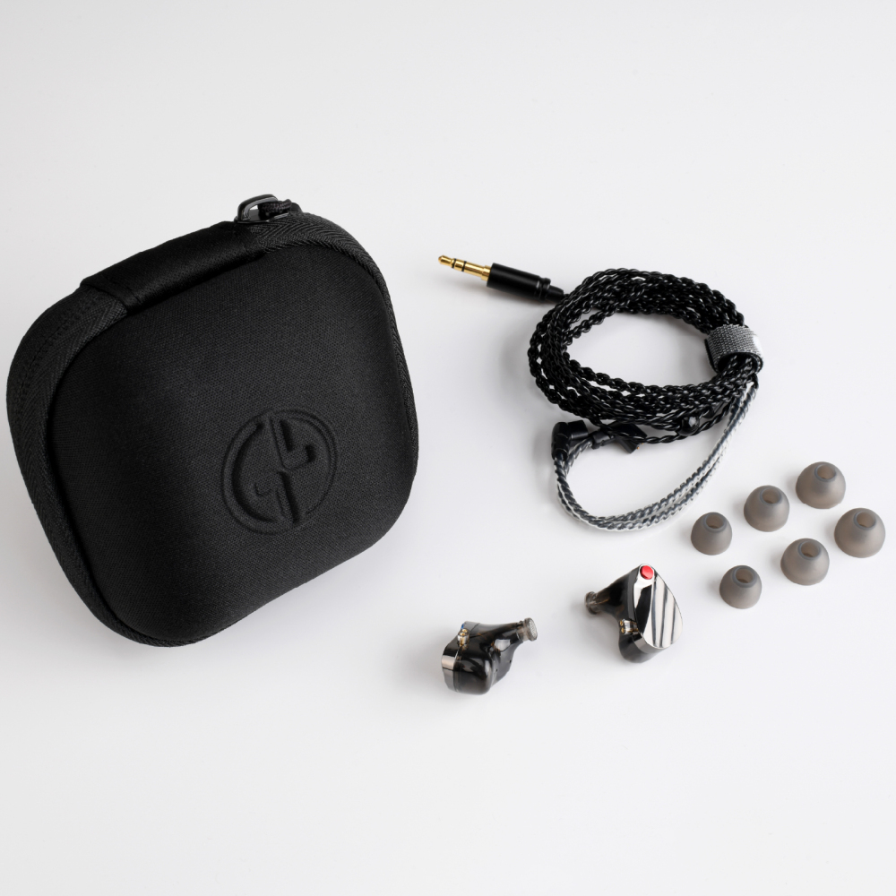 TINHIFI HUO Hybrid In Ear Monitor Earphones, 10mm Dual-Magnet Dynamic Driver + Balanced Armature, Metal Faceplate, Detachable QDC 2-Pin Cable, with Carrying Case
