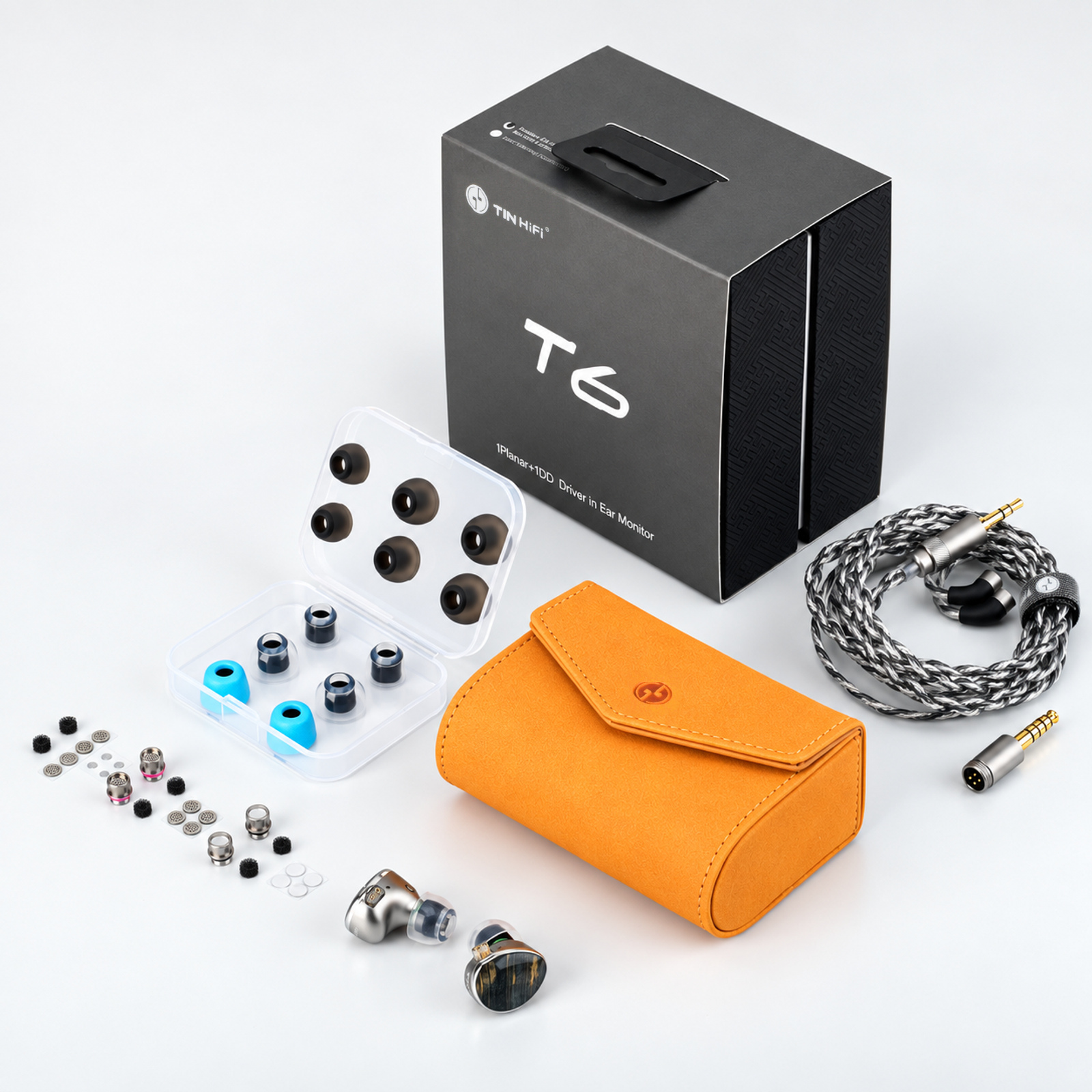 TINHIFI T6 Hybrid IEM – Balanced Sound, Dynamic + Planar Drivers