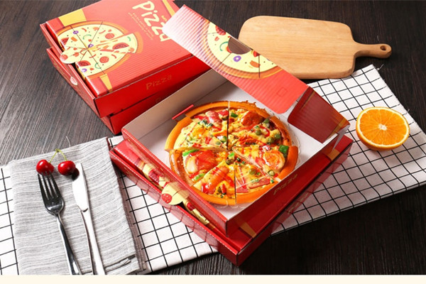 Die verschiedenen Pizzakartons zum Verkauf