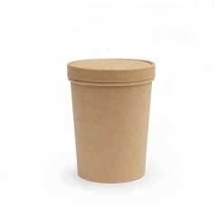Индивидуальная одноразовая бумажная чашка для супа на вынос