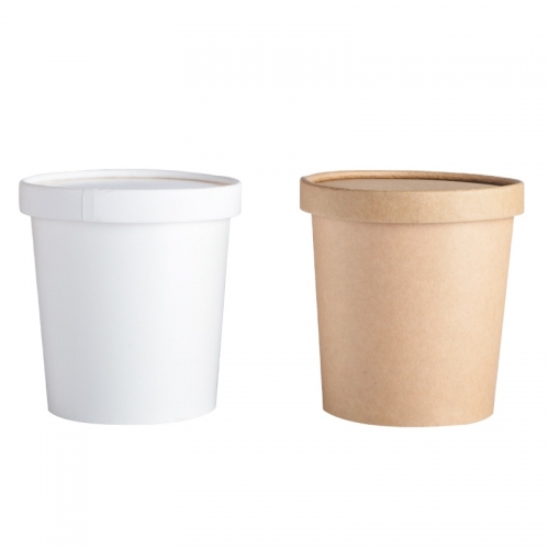 Kraft Paper Soup Cup Container for Hot Soup