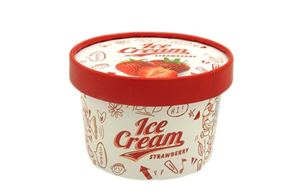 ice cream cup with lid