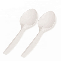Novelty Food Grade Biodegradable 7 Inch Cornstarch Spoon