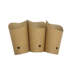 PE Coated Kraft Brown Disposable French Fry Paper Cup