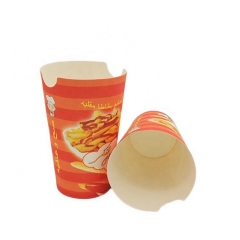 Eco-friendly French fries package container with custom design