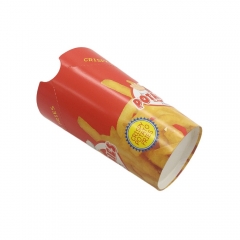 French fries package box take out container with custom design printed