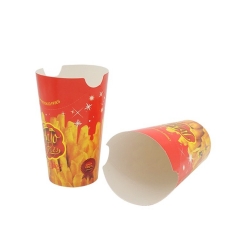 French fries package box take out container with custom design printed